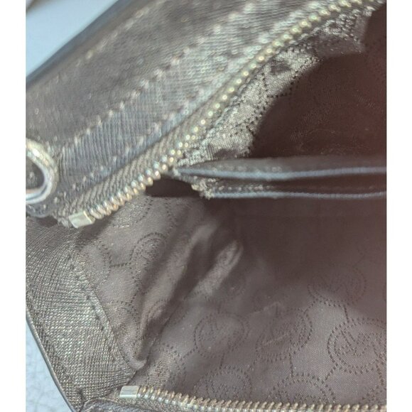 Michael Kors Small Saffiano Leather Studded Bag Black Silver NO CROSSBODY STRAP - Picture 12 of 12